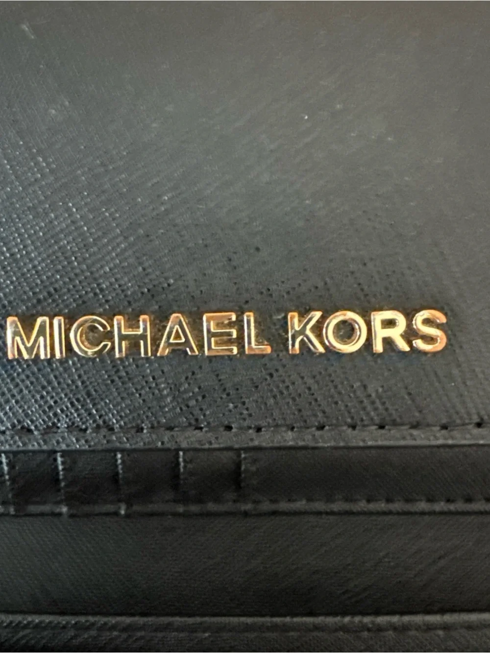 Lot of 2 Michael Kors Women's Saffiano Leather Wallet - Yellow and Black